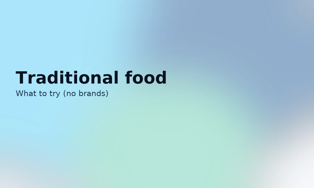 Traditional food