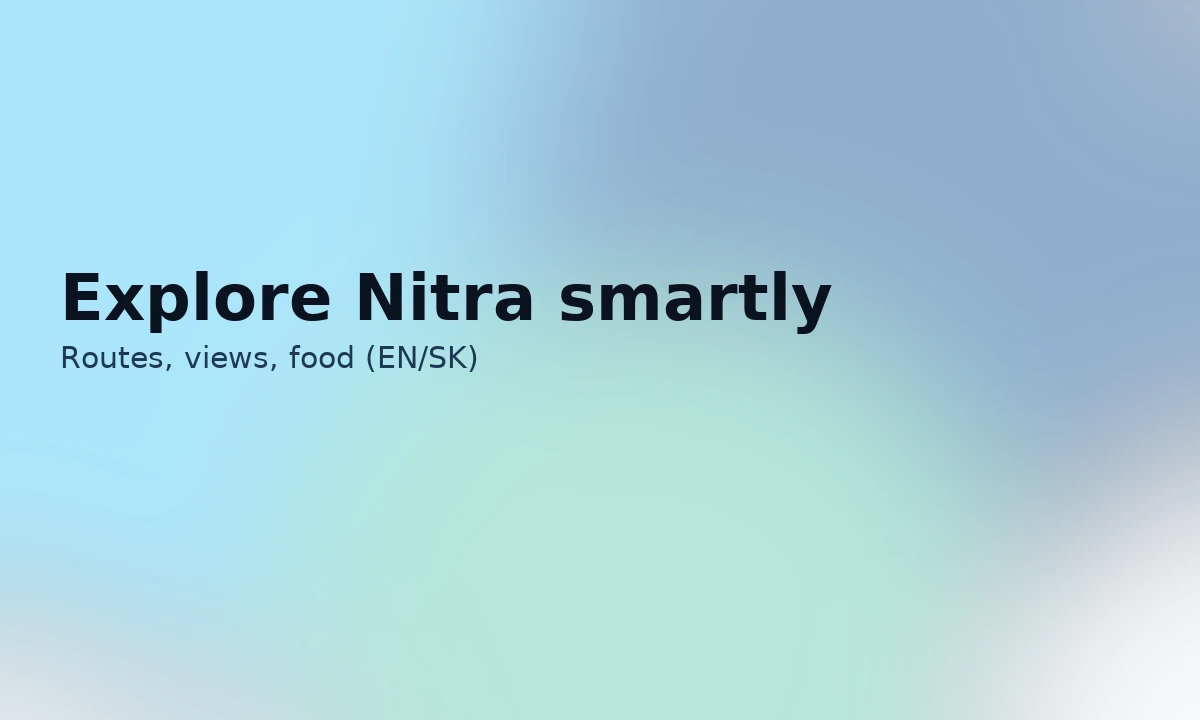 Nitra skyline abstract banner